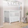 imageDream On Me Addison 4in1 Convertible Mini Crib in Espresso Greenguard Gold Certified NonToxic Finishes Built of New Zealand Pinewood Comes with 1 Mattress PadWhite