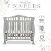 imageDream On Me Addison 4in1 Convertible Mini Crib in Espresso Greenguard Gold Certified NonToxic Finishes Built of New Zealand Pinewood Comes with 1 Mattress PadCool Grey