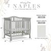 imageDream On Me Addison 4in1 Convertible Mini Crib in Espresso Greenguard Gold Certified NonToxic Finishes Built of New Zealand Pinewood Comes with 1 Mattress PadCool Grey