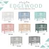 imageDream On Me Edgewood 4In1 Convertible Mini Crib In White JPMA Certified NonToxic Finish New Zealand Pinewood With 3 Mattress Height Settings Included 1quot Mattress PadWhite