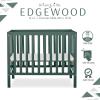imageDream On Me Edgewood 4In1 Convertible Mini Crib In White JPMA Certified NonToxic Finish New Zealand Pinewood With 3 Mattress Height Settings Included 1quot Mattress PadOlive
