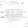 imageDream On Me Edgewood 4In1 Convertible Mini Crib In White JPMA Certified NonToxic Finish New Zealand Pinewood With 3 Mattress Height Settings Included 1quot Mattress PadWhite
