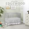 imageDream On Me Edgewood 4In1 Convertible Mini Crib In White JPMA Certified NonToxic Finish New Zealand Pinewood With 3 Mattress Height Settings Included 1quot Mattress PadCool Grey