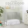 imageDream On Me Edgewood 4In1 Convertible Mini Crib In White JPMA Certified NonToxic Finish New Zealand Pinewood With 3 Mattress Height Settings Included 1quot Mattress PadCool Grey