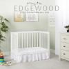 imageDream On Me Edgewood 4In1 Convertible Mini Crib In White JPMA Certified NonToxic Finish New Zealand Pinewood With 3 Mattress Height Settings Included 1quot Mattress PadWhite