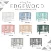 imageDream On Me Edgewood 4In1 Convertible Mini Crib In White JPMA Certified NonToxic Finish New Zealand Pinewood With 3 Mattress Height Settings Included 1quot Mattress PadCool Grey