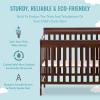 imageDream On Me Jayden 4in1 Mini Convertible Baby Crib And Changer in Black Greenguard Gold Certified NonToxic Finish New Zealand Pinewood 1quot Mattress PadEspresso