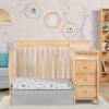 imageDream On Me Jayden 4in1 Mini Convertible Baby Crib And Changer in Black Greenguard Gold Certified NonToxic Finish New Zealand Pinewood 1quot Mattress PadNatural