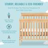 imageDream On Me Jayden 4in1 Mini Convertible Baby Crib And Changer in Black Greenguard Gold Certified NonToxic Finish New Zealand Pinewood 1quot Mattress PadNatural