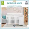 imageDream On Me Jayden 4in1 Mini Convertible Baby Crib And Changer in Black Greenguard Gold Certified NonToxic Finish New Zealand Pinewood 1quot Mattress PadWhite