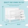 imageDream On Me Jayden 4in1 Mini Convertible Baby Crib And Changer in Black Greenguard Gold Certified NonToxic Finish New Zealand Pinewood 1quot Mattress PadWhite