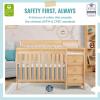 imageDream On Me Jayden 4in1 Mini Convertible Baby Crib And Changer in Black Greenguard Gold Certified NonToxic Finish New Zealand Pinewood 1quot Mattress PadNatural