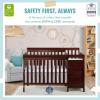 imageDream On Me Jayden 4in1 Mini Convertible Baby Crib And Changer in Black Greenguard Gold Certified NonToxic Finish New Zealand Pinewood 1quot Mattress PadEspresso