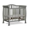 imageDream On Me Addison 4in1 Convertible Mini Crib in Espresso Greenguard Gold Certified NonToxic Finishes Built of New Zealand Pinewood Comes with 1 Mattress PadCool Grey