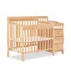 imageDream On Me Jayden 4in1 Mini Convertible Baby Crib And Changer in Black Greenguard Gold Certified NonToxic Finish New Zealand Pinewood 1quot Mattress PadNatural