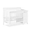 imageDream On Me Jayden 4in1 Mini Convertible Baby Crib And Changer in Black Greenguard Gold Certified NonToxic Finish New Zealand Pinewood 1quot Mattress PadWhite
