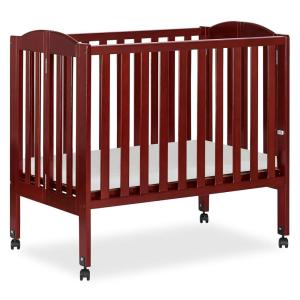 imageDream On Me 2 in 1 Portable Folding Stationary Side Crib in Espresso Greenguard Gold Certified 40x26x38 Inch Pack of 1Cherry
