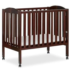 imageDream On Me 2 in 1 Portable Folding Stationary Side Crib in Espresso Greenguard Gold Certified 40x26x38 Inch Pack of 1Espresso