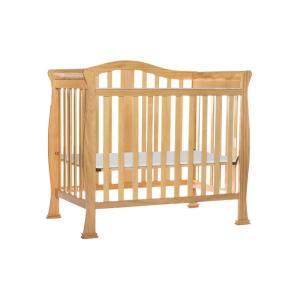 imageDream On Me Addison 4in1 Convertible Mini Crib in Espresso Greenguard Gold Certified NonToxic Finishes Built of New Zealand Pinewood Comes with 1 Mattress PadNatural