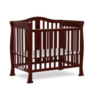 imageDream On Me Addison 4in1 Convertible Mini Crib in Espresso Greenguard Gold Certified NonToxic Finishes Built of New Zealand Pinewood Comes with 1 Mattress PadEspresson