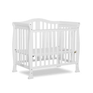 imageDream On Me Addison 4in1 Convertible Mini Crib in Espresso Greenguard Gold Certified NonToxic Finishes Built of New Zealand Pinewood Comes with 1 Mattress PadWhite