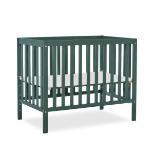 imageDream On Me Edgewood 4In1 Convertible Mini Crib In White JPMA Certified NonToxic Finish New Zealand Pinewood With 3 Mattress Height Settings Included 1quot Mattress PadOlive