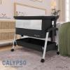 imageDream On Me Calypso Portable Bassinet with Wheels in Grey Quick ampamp Easy Folding Seven Adjustable Height Machine Washable Fabric Portable and Packable Bedside BassinetBlack