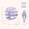 imageDream On Me Karley Bassinet in Blue ampamp Grey Lightweight Portable Baby Bassinet Quick Fold and Easy to Carry  Adjustable Double Canopy Indoor and Outdoor Bassinet with Large Storage BasketPreiwinkle