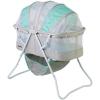 imageDream On Me Karley Bassinet in Blue ampamp Grey Lightweight Portable Baby Bassinet Quick Fold and Easy to Carry  Adjustable Double Canopy Indoor and Outdoor Bassinet with Large Storage BasketBlue  Grey