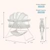imageDream On Me Karley Bassinet in Blue ampamp Grey Lightweight Portable Baby Bassinet Quick Fold and Easy to Carry  Adjustable Double Canopy Indoor and Outdoor Bassinet with Large Storage BasketGrey