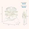 imageDream On Me Karley Bassinet in Blue ampamp Grey Lightweight Portable Baby Bassinet Quick Fold and Easy to Carry  Adjustable Double Canopy Indoor and Outdoor Bassinet with Large Storage BasketFrench White