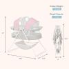 imageDream On Me Karley Bassinet in Blue ampamp Grey Lightweight Portable Baby Bassinet Quick Fold and Easy to Carry  Adjustable Double Canopy Indoor and Outdoor Bassinet with Large Storage BasketGreyPink