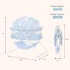 imageDream On Me Karley Bassinet in Blue ampamp Grey Lightweight Portable Baby Bassinet Quick Fold and Easy to Carry  Adjustable Double Canopy Indoor and Outdoor Bassinet with Large Storage BasketLight Blue