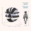 imageDream On Me Karley Bassinet in Blue ampamp Grey Lightweight Portable Baby Bassinet Quick Fold and Easy to Carry  Adjustable Double Canopy Indoor and Outdoor Bassinet with Large Storage BasketBlack