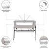 imageDream On Me Lotus Bassinet and Bedside Sleeper in Ivory Lightweight and Portable Baby Bassinet Adjustable Height Position Easy to Fold and Carry Travel Bassinet Carry Bag IncludedGrey