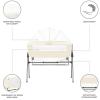imageDream On Me Lotus Bassinet and Bedside Sleeper in Ivory Lightweight and Portable Baby Bassinet Adjustable Height Position Easy to Fold and Carry Travel Bassinet Carry Bag IncludedIvory