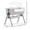 imageDream On Me Lotus Bassinet and Bedside Sleeper in Ivory Lightweight and Portable Baby Bassinet Adjustable Height Position Easy to Fold and Carry Travel Bassinet Carry Bag IncludedGrey