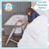 imageDream On Me Skylar Bassinet and Beside Sleeper in Black Lightweight and Portable Baby Bassinet Five Position Adjustable Height Easy to Fold and Carry Travel Bassinet JPMA CertifiedGrey