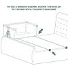 imageDream On Me Skylar Bassinet and Beside Sleeper in Black Lightweight and Portable Baby Bassinet Five Position Adjustable Height Easy to Fold and Carry Travel Bassinet JPMA CertifiedMint