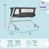 imageDream On Me Skylar Bassinet and Beside Sleeper in Black Lightweight and Portable Baby Bassinet Five Position Adjustable Height Easy to Fold and Carry Travel Bassinet JPMA CertifiedBlack