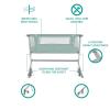 imageDream On Me Skylar Bassinet and Beside Sleeper in Black Lightweight and Portable Baby Bassinet Five Position Adjustable Height Easy to Fold and Carry Travel Bassinet JPMA CertifiedMint