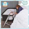 imageDream On Me Skylar Bassinet and Beside Sleeper in Black Lightweight and Portable Baby Bassinet Five Position Adjustable Height Easy to Fold and Carry Travel Bassinet JPMA CertifiedBlack