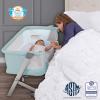 imageDream On Me Skylar Bassinet and Beside Sleeper in Black Lightweight and Portable Baby Bassinet Five Position Adjustable Height Easy to Fold and Carry Travel Bassinet JPMA CertifiedMint