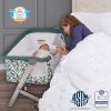 imageDream On Me Skylar Bassinet and Beside Sleeper in Black Lightweight and Portable Baby Bassinet Five Position Adjustable Height Easy to Fold and Carry Travel Bassinet JPMA CertifiedMellow Yellow