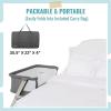 imageDream On Me Skylar Bassinet and Beside Sleeper in Black Lightweight and Portable Baby Bassinet Five Position Adjustable Height Easy to Fold and Carry Travel Bassinet JPMA CertifiedGrey