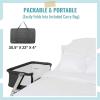 imageDream On Me Skylar Bassinet and Beside Sleeper in Black Lightweight and Portable Baby Bassinet Five Position Adjustable Height Easy to Fold and Carry Travel Bassinet JPMA CertifiedBlack