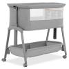 imageDream On Me Calypso Portable Bassinet with Wheels in Grey Quick ampamp Easy Folding Seven Adjustable Height Machine Washable Fabric Portable and Packable Bedside BassinetGrey