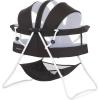 imageDream On Me Karley Bassinet in Blue ampamp Grey Lightweight Portable Baby Bassinet Quick Fold and Easy to Carry  Adjustable Double Canopy Indoor and Outdoor Bassinet with Large Storage BasketBlack