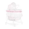 imageDream On Me Lacy Portable 2in1 Bassinet ampamp Cradle in Pink and White Lightweight Baby Bassinet with Storage Basket Adjustable and Removable CanopyPinkWhite