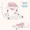 imageDream On Me 2in1 Ava Baby Walker Easy Convertible Baby Walker Walk Behind Height Adjustable Seat Added Back Support Detachable Slate GreenSpring Pink